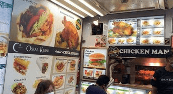 CHICKEN MAN/OSKER KEBAB di jalan Ameyoko (pilihan makanan cepat saji terlezat di dekat Ueno di jalan AMEYOKO)