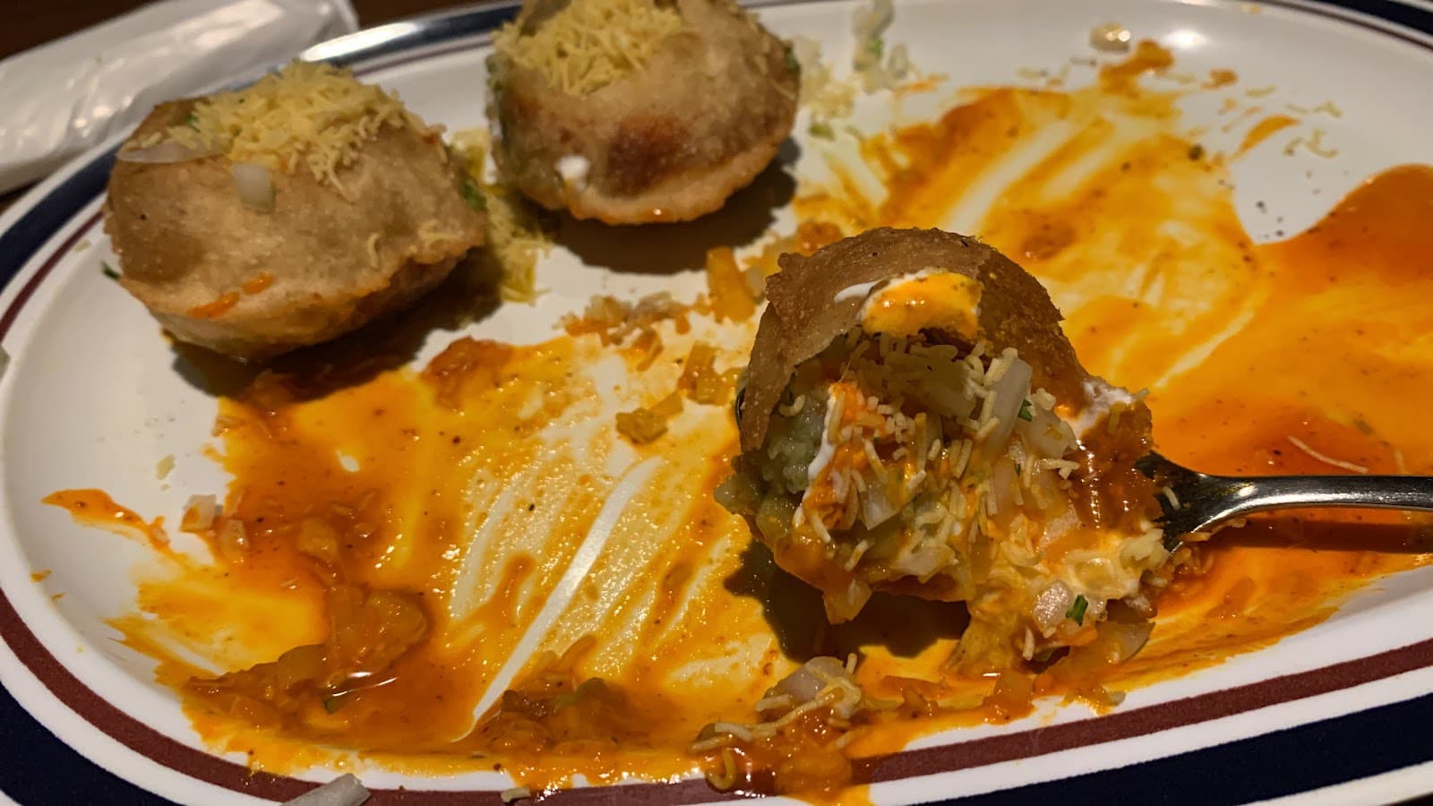 Dahi Poori yang lazat di Halal Veg Kitchen di Okachimachi - 2
