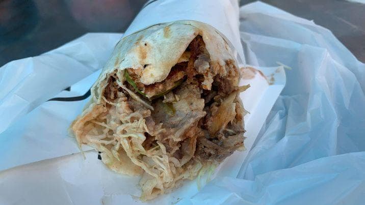 Kebab dengan Jalapeno dan jeruk, bermula dari 500 yen sahaja