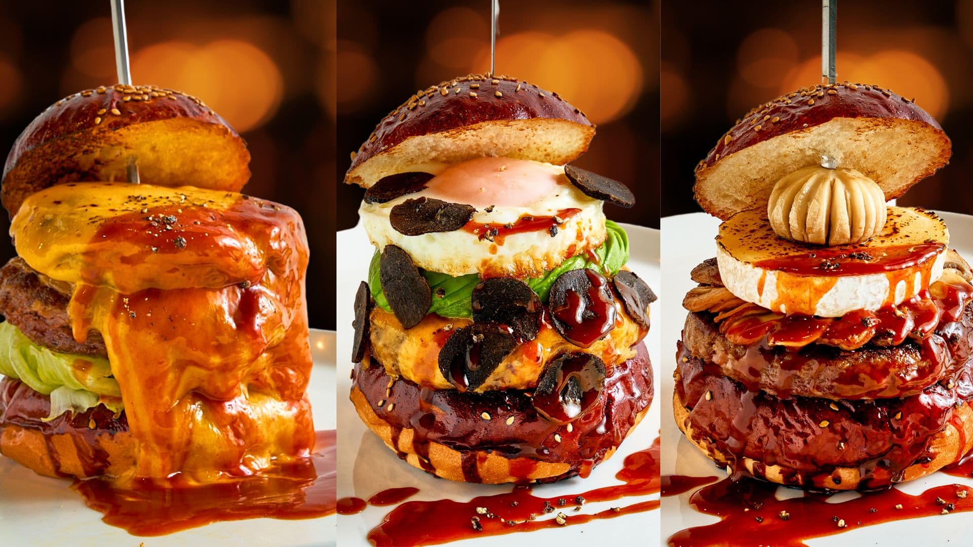 اكتشف برغر حلال فاخر في LUXE BURGERS & Sunny's Table، أساكوسا